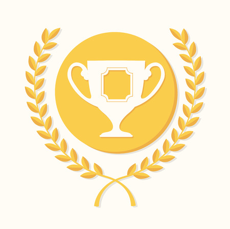 Champion design over white background, vector illustrationのイラスト素材