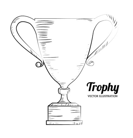 Champion design over white background, vector illustrationのイラスト素材