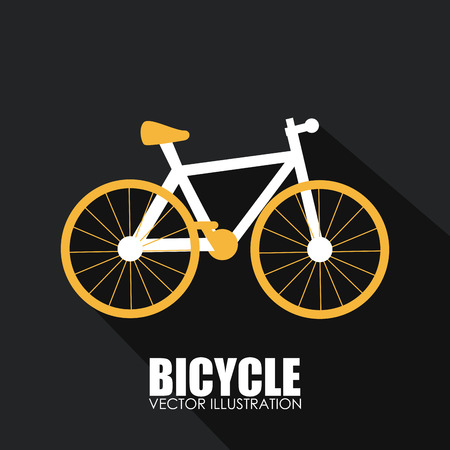 Bike design over gray background, vector illustrationのイラスト素材