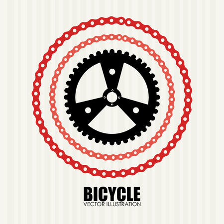 Bike design over white background, vector illustrationのイラスト素材