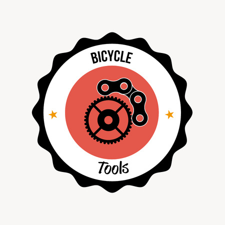 Bike design over white background, vector illustrationのイラスト素材