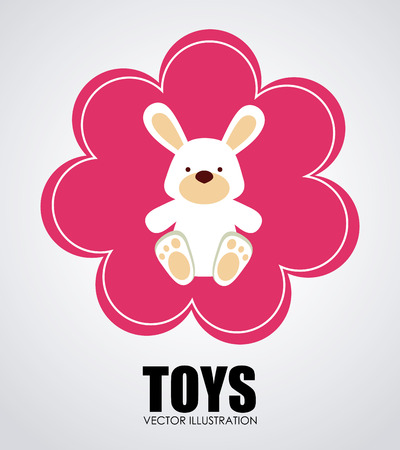 Toys design over white background, vector illustrationのイラスト素材