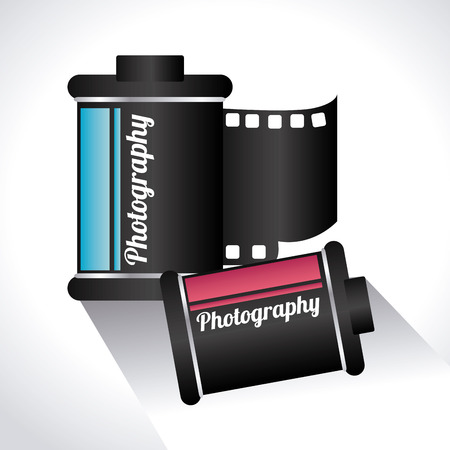 Camera design over white background, vector illustrationのイラスト素材