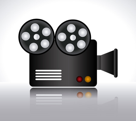 Camera design over white background, vector illustrationのイラスト素材