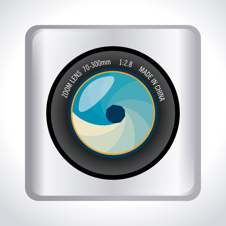 Camera design over white background, vector illustrationのイラスト素材