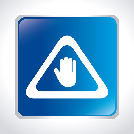 Security design over blue background, vector illustrationのイラスト素材