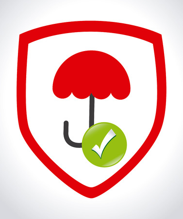 Security design over white background, vector illustrationのイラスト素材