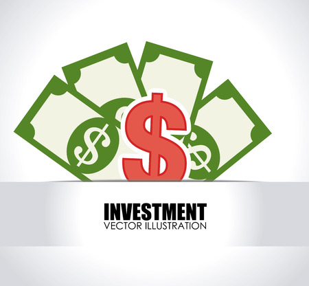 Money design over white background, vector illustrationのイラスト素材