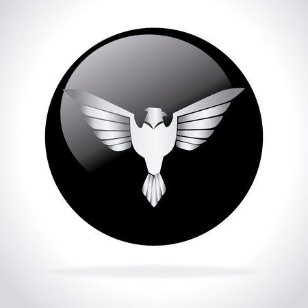 Wings design over white background, vector illustrationのイラスト素材