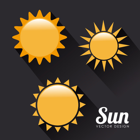 Summer design over black background, vector illustrationのイラスト素材