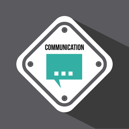 communication design over gray  background vector illustrationのイラスト素材