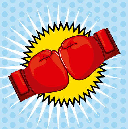 boxing graphic design , vector illustrationのイラスト素材