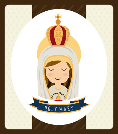 holy mary design , vector illustrationのイラスト素材