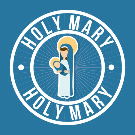 holy mary design , vector illustrationのイラスト素材