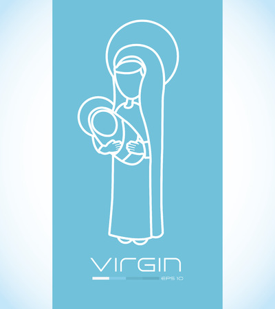 holy mary design , vector illustrationのイラスト素材