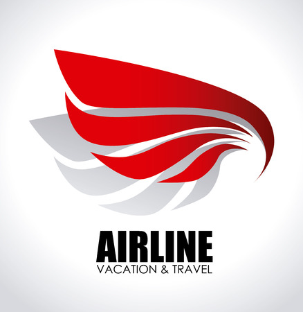 Airline design over black background vector illustrationのイラスト素材