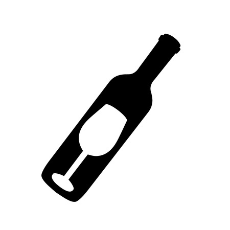 wine bottle  design , vector illustrationのイラスト素材