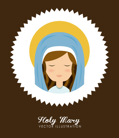 holy mary design , vector illustrationのイラスト素材