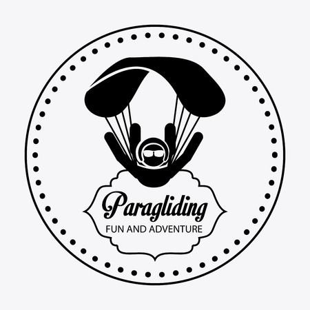 paragliding sport design , vector illustrationのイラスト素材