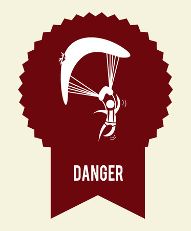 paragliding sport design , vector illustrationのイラスト素材