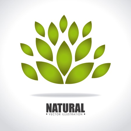 Ecology design over white background, vector illustrationのイラスト素材