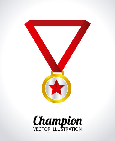 Winner design over white background, vector illustrationのイラスト素材