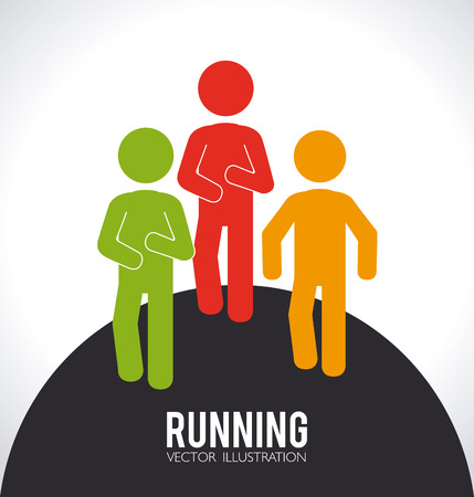 Sports design over white background, vector illustrationのイラスト素材