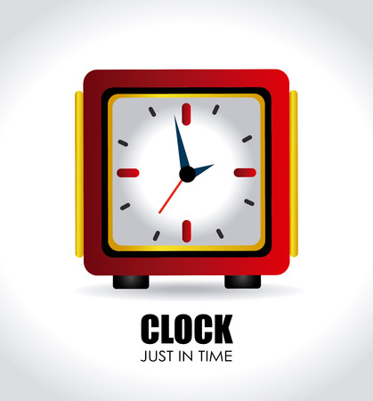 Time design over white background, vector illustrationのイラスト素材