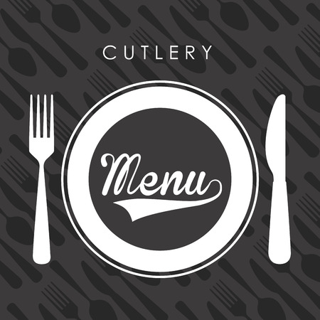 cutlery graphic design , vector illustrationのイラスト素材