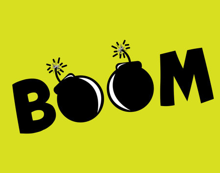boom graphic design , vector illustration