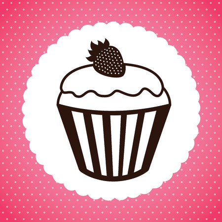 cake graphic design , vector illustrationのイラスト素材