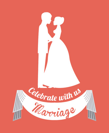 wedding graphic design , vector illustrationのイラスト素材