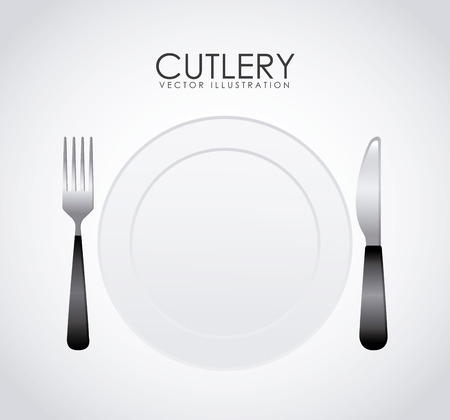 cutlery graphic design , vector illustrationのイラスト素材