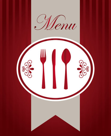 menu graphic design , vector illustrationのイラスト素材