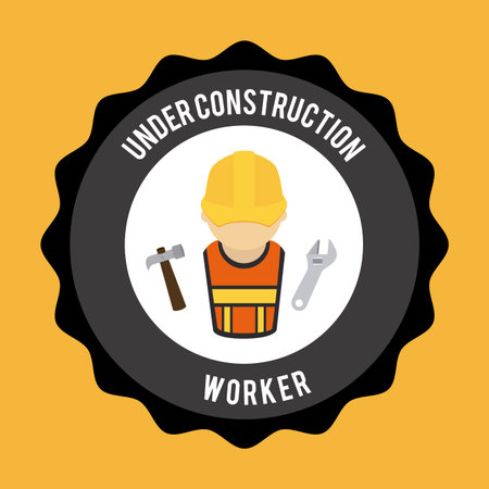 Tools design over yellow background, vector illustrationのイラスト素材