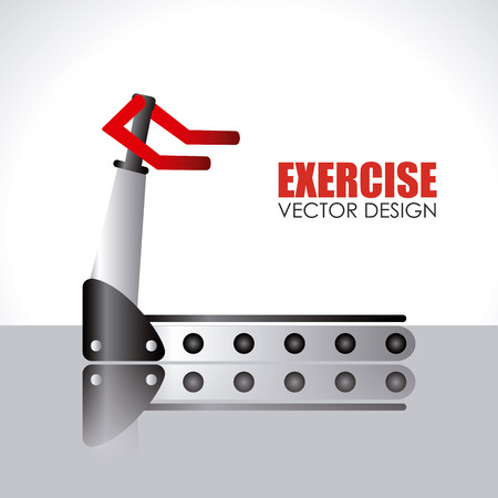 Fitness design over white background, vector illustrationのイラスト素材
