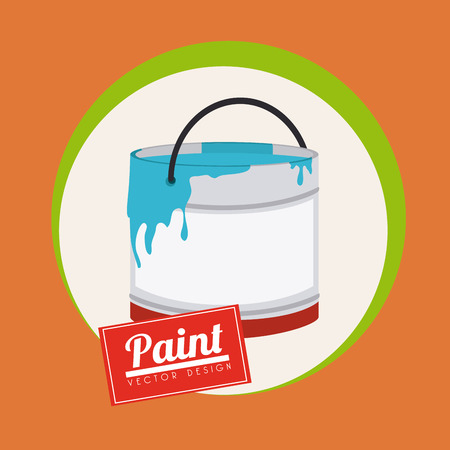 Tools design over orange background, vector illustrationのイラスト素材