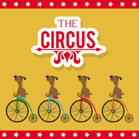 Circus design over yellow background, vector illustrationのイラスト素材