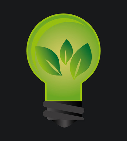 Bulb design over black background, vector illustrationのイラスト素材