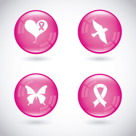 breast cancer graphic design , vector illustrationのイラスト素材