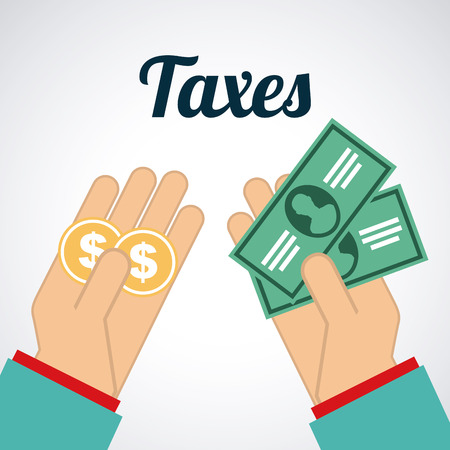 taxes graphic design , vector illustrationのイラスト素材