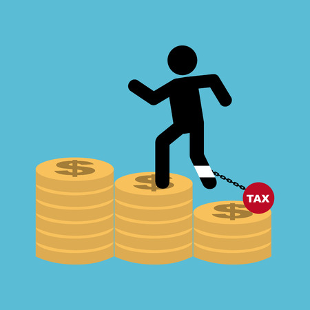 taxes graphic design , vector illustrationのイラスト素材