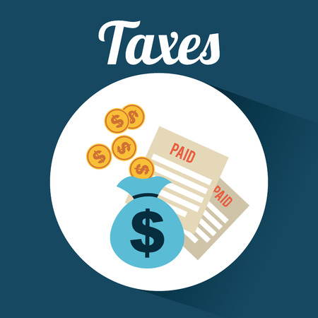 taxes graphic design , vector illustrationのイラスト素材