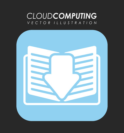 cloud computing graphic design , vector illustrationのイラスト素材