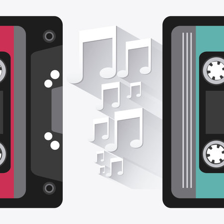 music graphic design , vector illustrationのイラスト素材