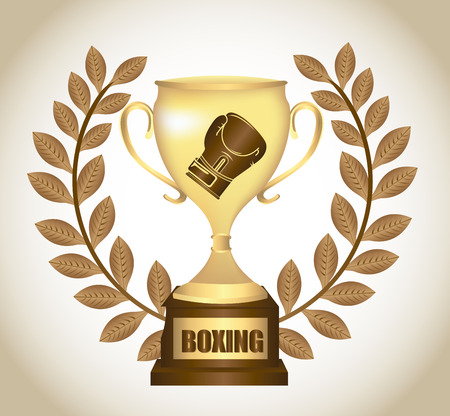 boxing graphic design , vector illustrationのイラスト素材