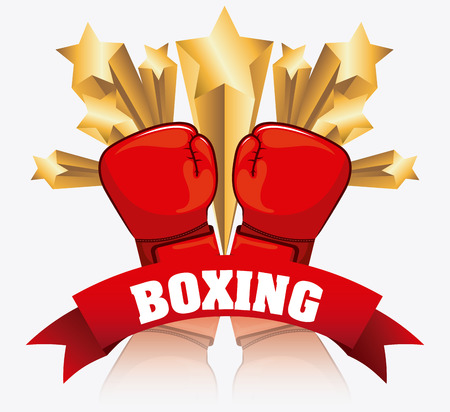 boxing graphic design , vector illustrationのイラスト素材