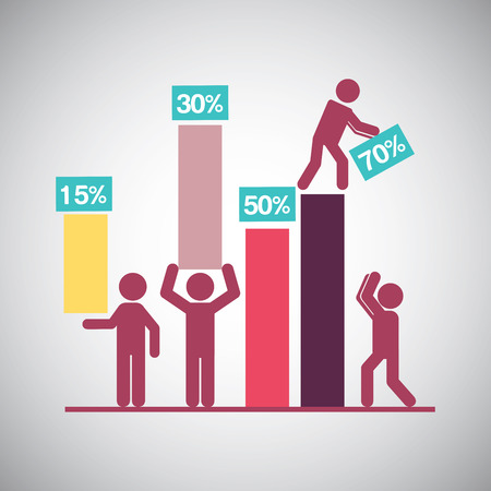 teamwork graphic design , vector illustrationのイラスト素材