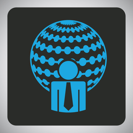 worker graphic design , vector illustrationのイラスト素材