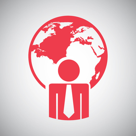 worker graphic design , vector illustrationのイラスト素材